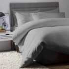 Serene King Bed Slate Waffle Weave Cotton Duvet Cover Set