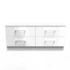 Ready Assembled Worcester 4 Drawer Bed Box In White Gloss