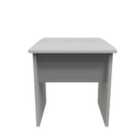Ready Assembled Padstow Stool In Uniform Grey Gloss & Dusk Grey