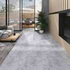 vidaXL PVC Flooring Planks 5.02 M² 2mm Self-adhesive Cement Grey