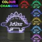 Personalised Dinosaur Colour Changing Night LED Light 