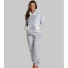 Loungeable Lilac Fleece Cuffed Jogger Pyjama Set
