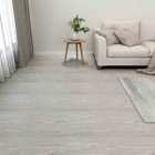 vidaXL Self-adhesive Flooring Planks 55 Pcs PVC 5.11 M² Light Grey