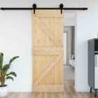 vidaXL Door 70X210cm Solid Wood Pine