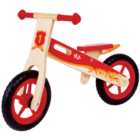 Bigjigs Toys Wooden Balance Bike Red