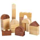Bigjigs Toys Wooden Clicking Blocks Wood