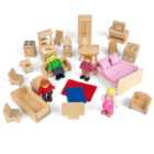 Bigjigs Toys Doll Family and Furniture Multicolour
