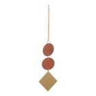 Shadow play Copper effect Geometry Metal Hanging decoration