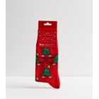 Red Rocking Tree Christmas Socks