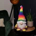 45cm Sitting Plush Christmas Gonk Decoration in Rainbow