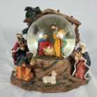 Christmas Nativity Scene Snow Globe Decoration