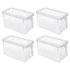 Living and Home Clear Refrigerator Food Storage Container 4 Pack