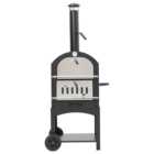 Living and Home CX0141 Black Stainless Steel Pizza Oven