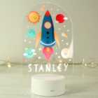 Personalised Space Rocket Colour Changing Night LED Light 