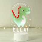 Personalised Roarsome Dinosaur Colour Changing Night LED Light 