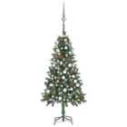 Berkfield Artificial Christmas Tree with LEDs&Ball Set Pine Cones 150 cm
