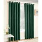 Enhanced Living Vogue Green 46 X 90 Inch (117X229Cm) Pair Of Eyelet Thermal Noise Reducing Dim Out Curtains