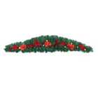 Living and Home 180Cm Classic Christmas Garland With Bowknot Decor