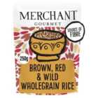 Merchant Gourmet Wholegrain Brown, Red & Wild Microwave Rice 250g