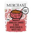 Merchant Gourmet SunBlush Tomato & Basil Wholegrain & White Microwave Rice 250g