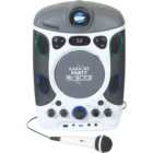 Mr Entertainer White CDG Bluetooth Karaoke Player with LED Projector
