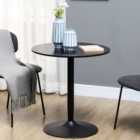 Portland 2 Seater Black Round Dining Table