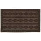 JVL Brown Knit Indoor Scraper Doormat 40 x 60cm