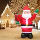 Living and Home Red LED Inflatable Santa Claus with Gift Bag 8.2ft