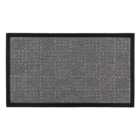 JVL Grey Firth Rubber Doormat 40 x 70cm