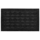 JVL Charcoal Knit Indoor Scraper Doormat 45 x 75cm