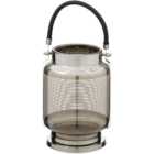 Premier Housewares Raya Nickel Stripe Small Lantern