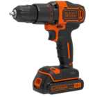 Black & Decker Hammer Drill 2 Gear 18V Lithium-ion ionic 400mA Charger Including Battery & Kit Box