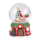 Living and Home Santa Claus Snow Christmas Globe and Music Box