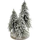 St Helens 47cm Snow Topped Mini Christmas Tree Display
