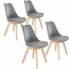 4 Friederike Dining Chairs - Grey