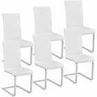 6 Dining Rocking Chairs - White