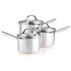 Pro Copper Base Non-Stick Stainless Steel 3 Piece Pan Set