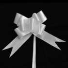 SHATCHI Large 30mm/3cm Ribbon Pull Bows White for All Occation Decoration , 10PK