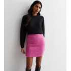ONLY Mid Pink Knitted Mini Skirt