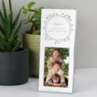  Personalised Small Butterfly Swirl Silver Portrait Photo Frame 