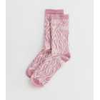 Pink Zebra Print Socks