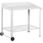 Outsunny Potting Table with Wheels