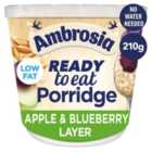 Ambrosia Ready to Eat Porridge Pot with Apple & Blueberry Layer 210g