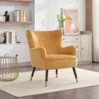 Artemis Home Madison Velvet Fabric Accent Chair - Yellow