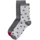 M&S Thermal Boot Sock, Sizes 3-8, Grey