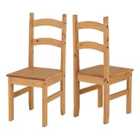 Seconique Budget Mexican Dining Chair X 2 - Distressed Waxed Pine