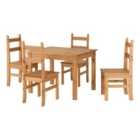 Seconique Corona Budget Dining Set - Distressed Waxed Pine