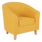 Seconique Tempo Tub Chair - Mustard Fabric