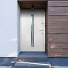 VidaXL Aluminium Front Door White 90X200cm