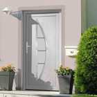 vidaXL Front Door White 108X200cm PVC